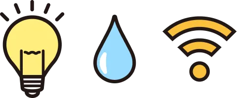 イメージ画像：電気・水・光回線